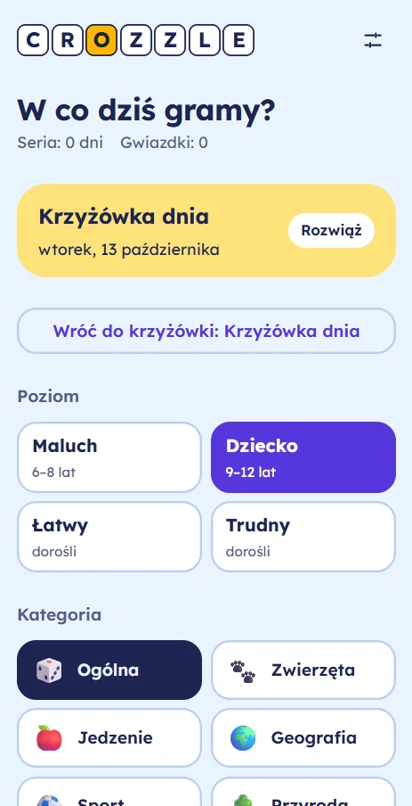 Crozzle, screen 2