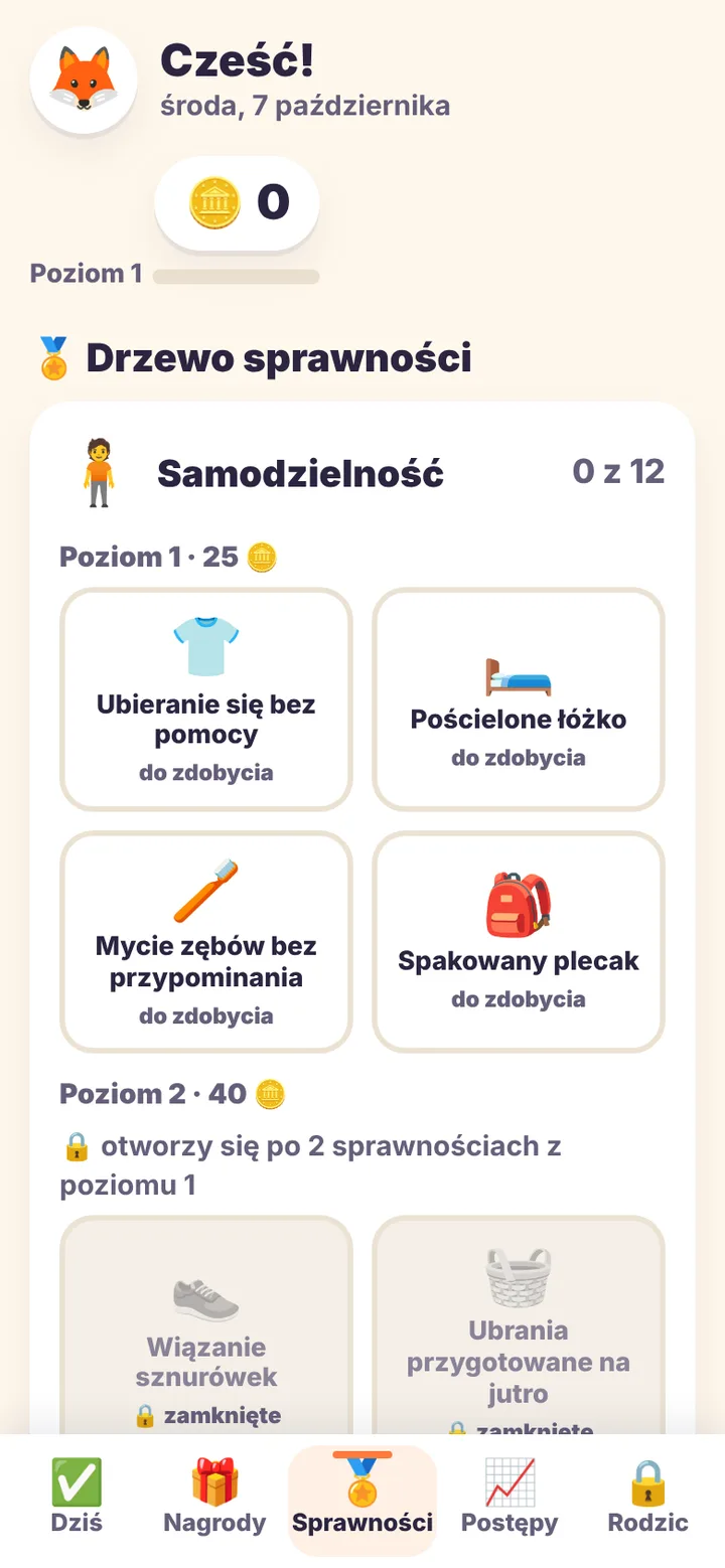 Dzienniczek, screen 3
