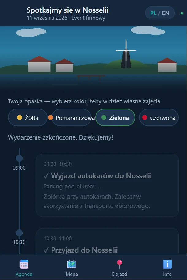 Company event app
